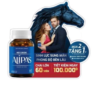 (CHÍNH HÃNG) Sâm Alipas - bạn của phái mạnh - Có tem tích điểm (che tên sản phẩm)