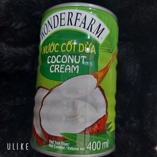 Nước cốt Dừa wonderfarm Câu Cá lon 400ml. lon 160ml