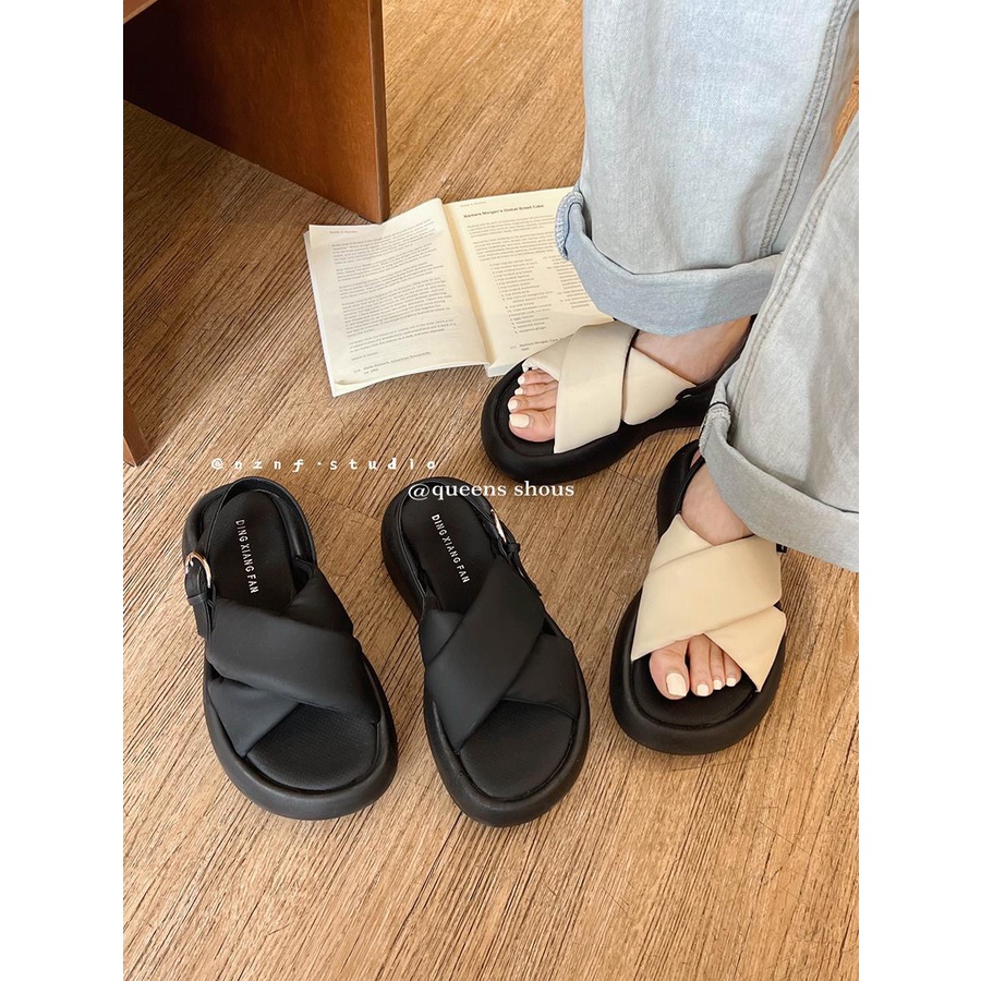 One Giày Sandal Đế Dày Thời Trang Mùa Hè 2023 Dành Cho Nữ
