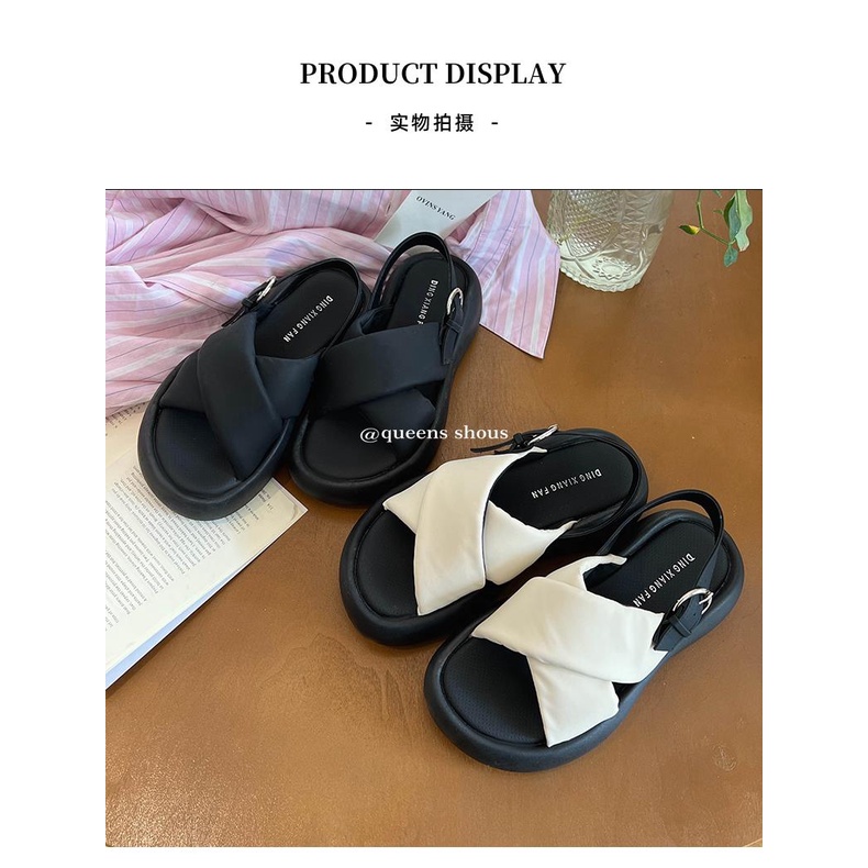 One Giày Sandal Đế Dày Thời Trang Mùa Hè 2023 Dành Cho Nữ