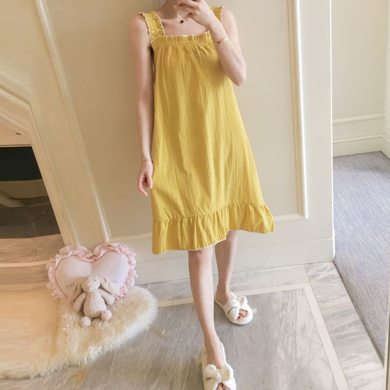 Đầm Ngủ Hai Dây Kiểu Công Chúa Dễ Thương Thời Trang Mùa Hè Cho Bạn Gái