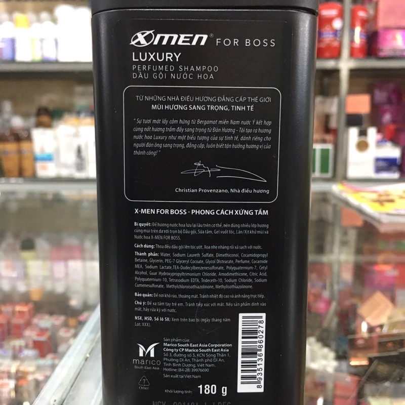 Dầu gội nước hoa X-Men For Boss 180g