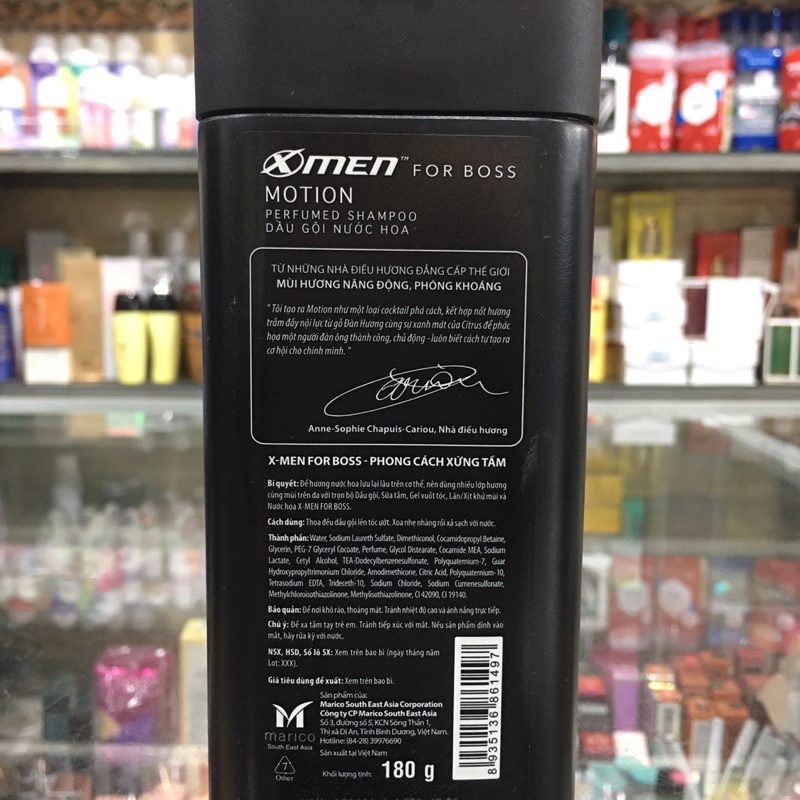 Dầu gội nước hoa X-Men For Boss 180g