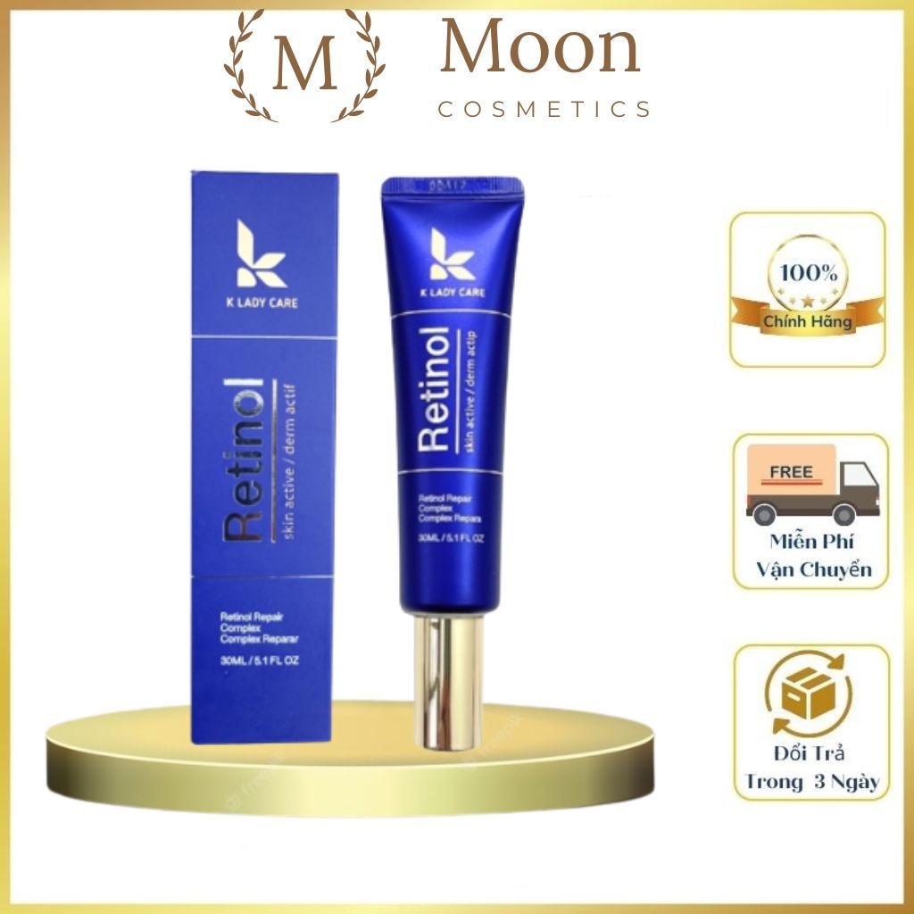 Kem dưỡng Retinol K Lady Care 30ml Hàn Quốc,Giảm Mụn, Kiểm Soát Dầu Nhờn,Cấp Ẩm,Làm Mờ Thâm Nám