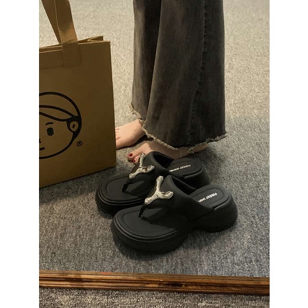 Dép Xỏ Ngón Đế Dày Phong Cách Retro Thời Trang