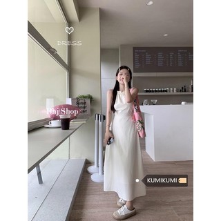 Đầm hai dây BJHG WAVW hở vai eo hẹp thời trang mùa hè pháp quyến rũ cho nữ