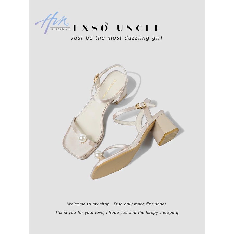 Sandal Cao Gót Hở Ngón Thiết Kế Mới Thời Trang Mùa Hè 2023 Dành Cho Nữ