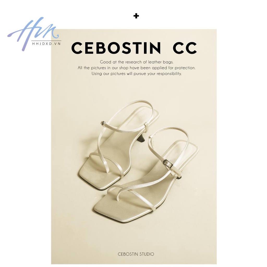 Giày Sandal Cao Gót Đế Bằng Phối Khóa Cài Thời Trang Mùa Hè Dành Cho Nữ