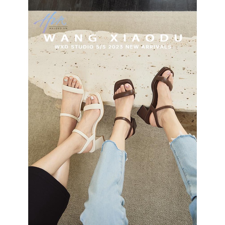 Sandal Cao Gót Hở Ngón Thiết Kế Mới Thời Trang Mùa Hè 2023 Dành Cho Nữ