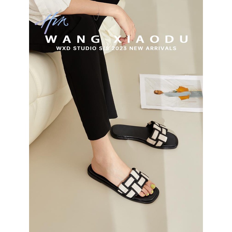 Dép Sandal Đế Bằng Thiết Kế Mới Thời Trang Mùa Hè 2023 Dành Cho Nữ