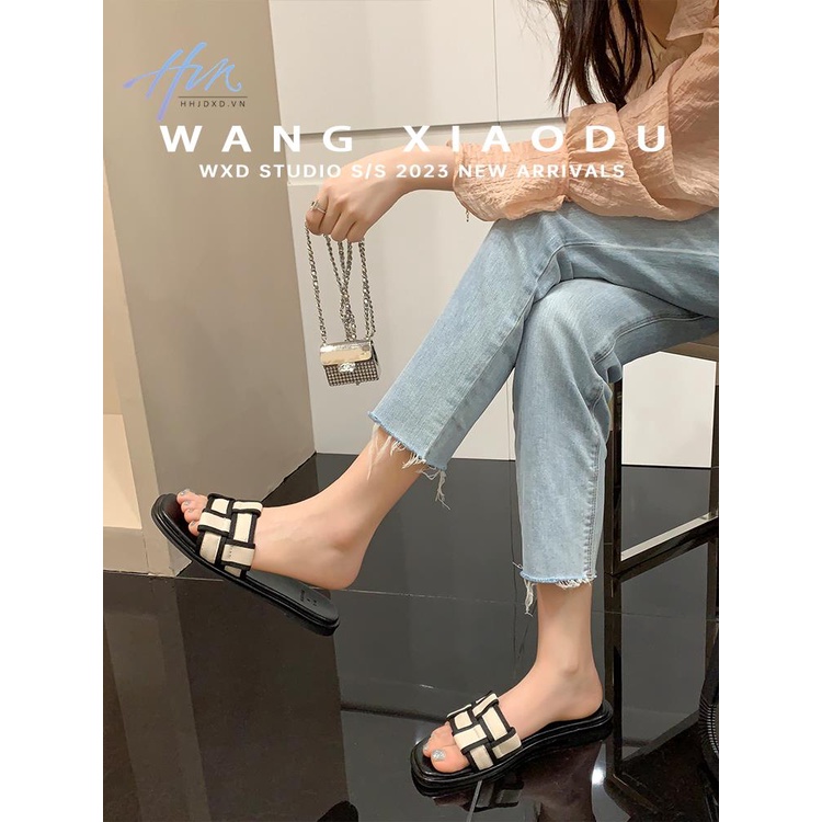 Dép Sandal Đế Bằng Thiết Kế Mới Thời Trang Mùa Hè 2023 Dành Cho Nữ