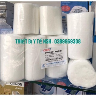 ❤️ cuộn bông lót bó bột orbe, bông gòn lót cuộn dùng để lót khi bó bột tay,chân orbe 10cm x 2.7m 15cm x 2.7m