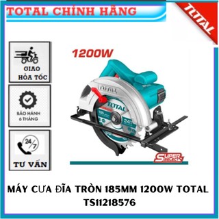 Máy cưa đĩa tròn , cưa gỗ 185mm 1200w total ts11218576 chính hãng