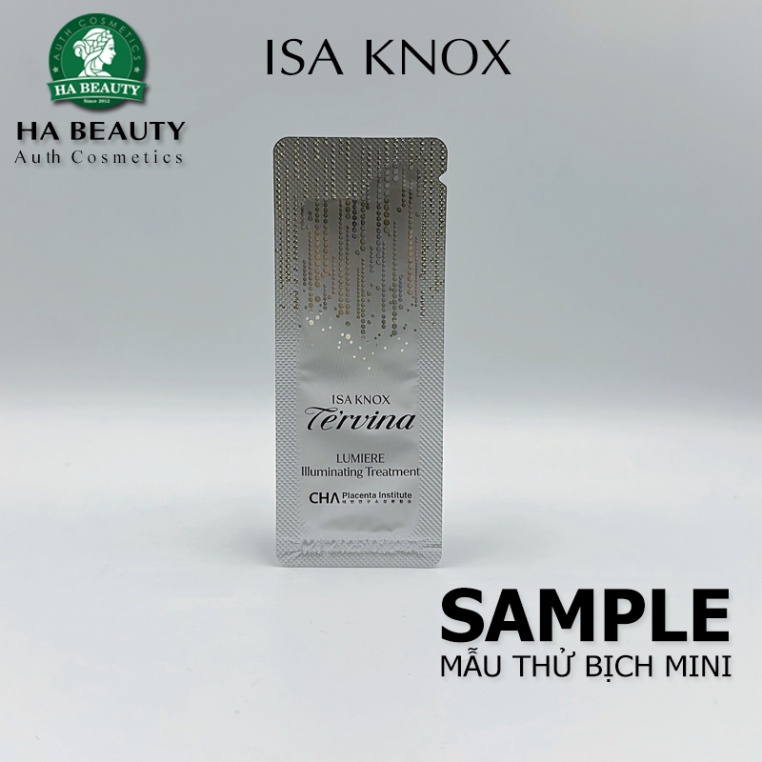 (SAMPLE)Nước dưỡng Cải thiện nếp nhăn Dưỡng trắng ISA KNOX Tervina LUMIERE llluminating Treatment CHA Placenta Institute