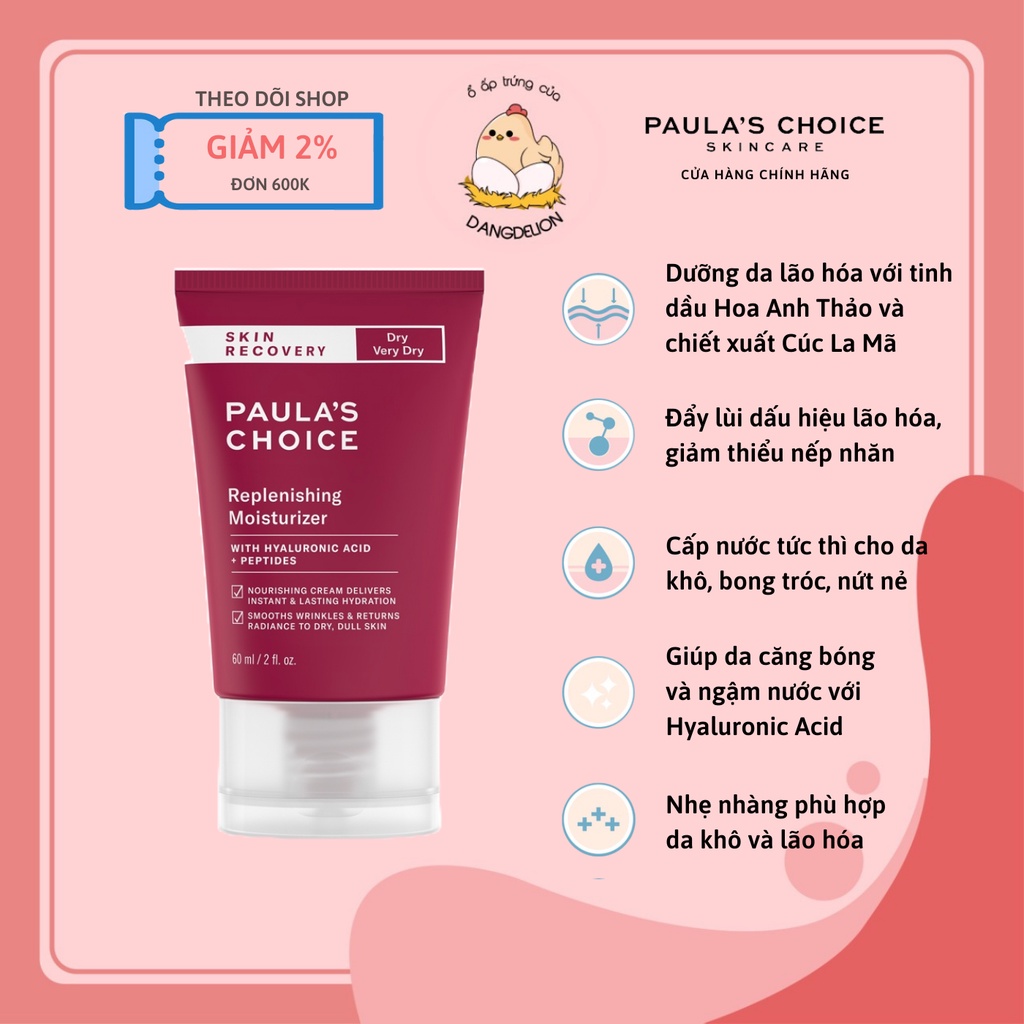 Kem dưỡng ẩm phục cho da khô Paula's Choice Skin Recovery Replenishing Moisturizer 60ml 1860.1