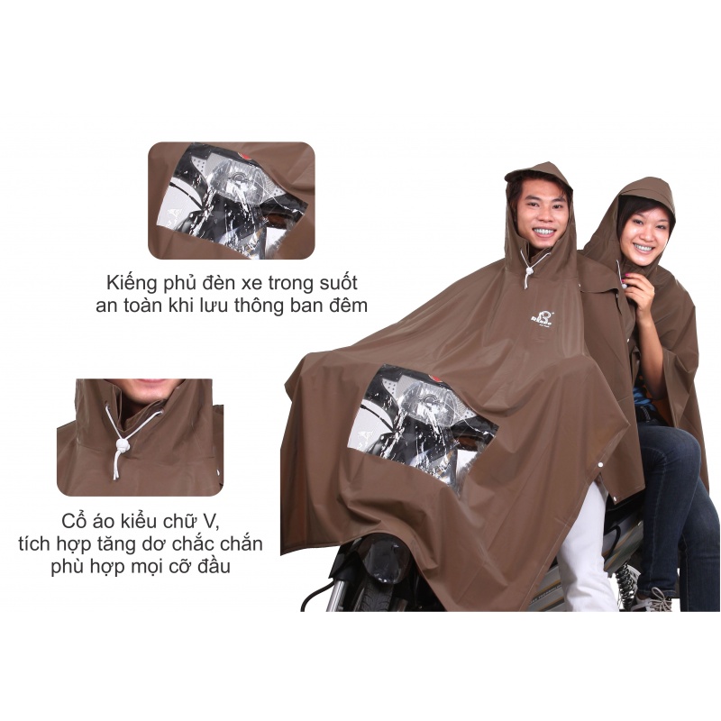 Áo Mưa 2 Đầu  Siêu Rộng Tiện Lợi