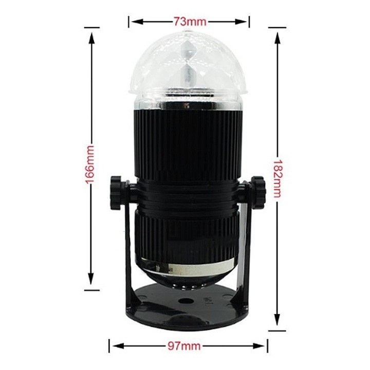 Đèn Cầu Quay 7 Màu Vũ Trường - Nguồn 220v
