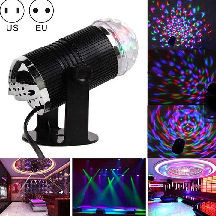 Đèn Cầu Quay 7 Màu Vũ Trường - Nguồn 220v