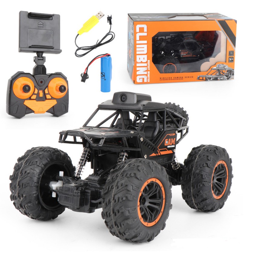 Xe Địa Hình Leo Núi Điều Kiển Từ Xa Có Camera Quay Phim, Chụp Hình Climbing Cam