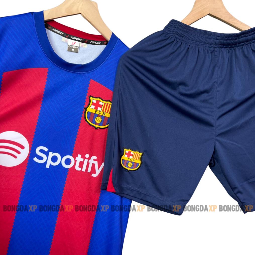 Quần áo bóng đá, đồ đá banh Barce Sân nhà 2023 Vải thun lạnh cao cấp