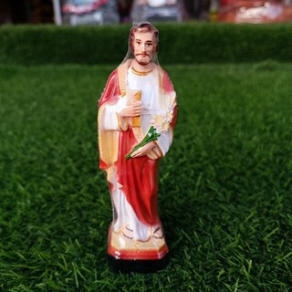 Tượng Thánh công giáo mini Thánh Giuse 15cm composite trang trí xe hơi, bàn học, quà tặng