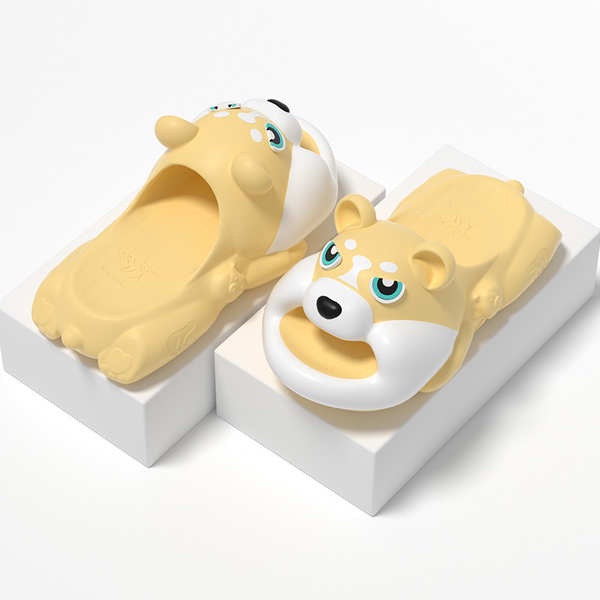 Dép lê cặp đôi đế dày husky dễ thương