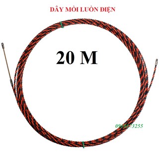 Dây mồi 30m- 25m- 20 mét -15 mét- 10 mét- dây mồi luồn kéo dây điện 3 lõi xoắn , dây mồi kéo cáp ngầm _a&a