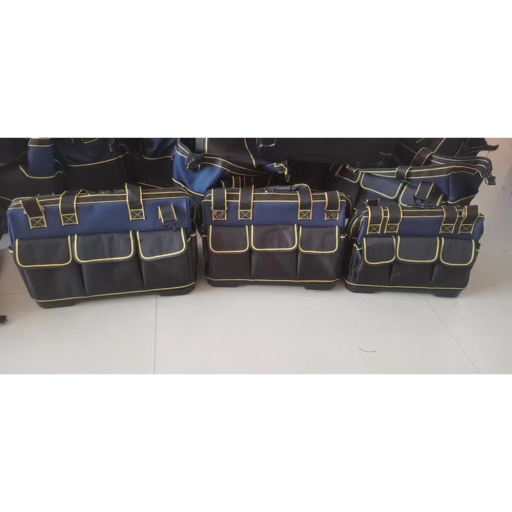 Túi đựng đồ nghề đa năng Đế Nhựa Chịu Lực Chống thấm 15, 17,20 inch Giỏ Xách đồ nghề kỹ thuật Dụng Cụ Đáy Cứng _A&A