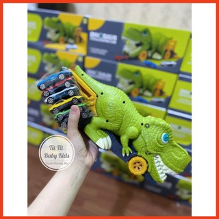 (Hlana) ĐỒ CHƠI KHỦNG LONG NUỐT ÔTÔ