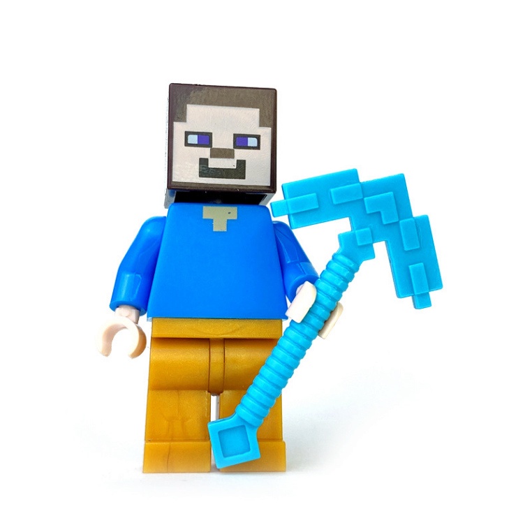 Phụ Kiện Sinh Nhật  Bộ 8 Mô Hình Nhân Vật Minecraft Trang Trí Bánh Kem