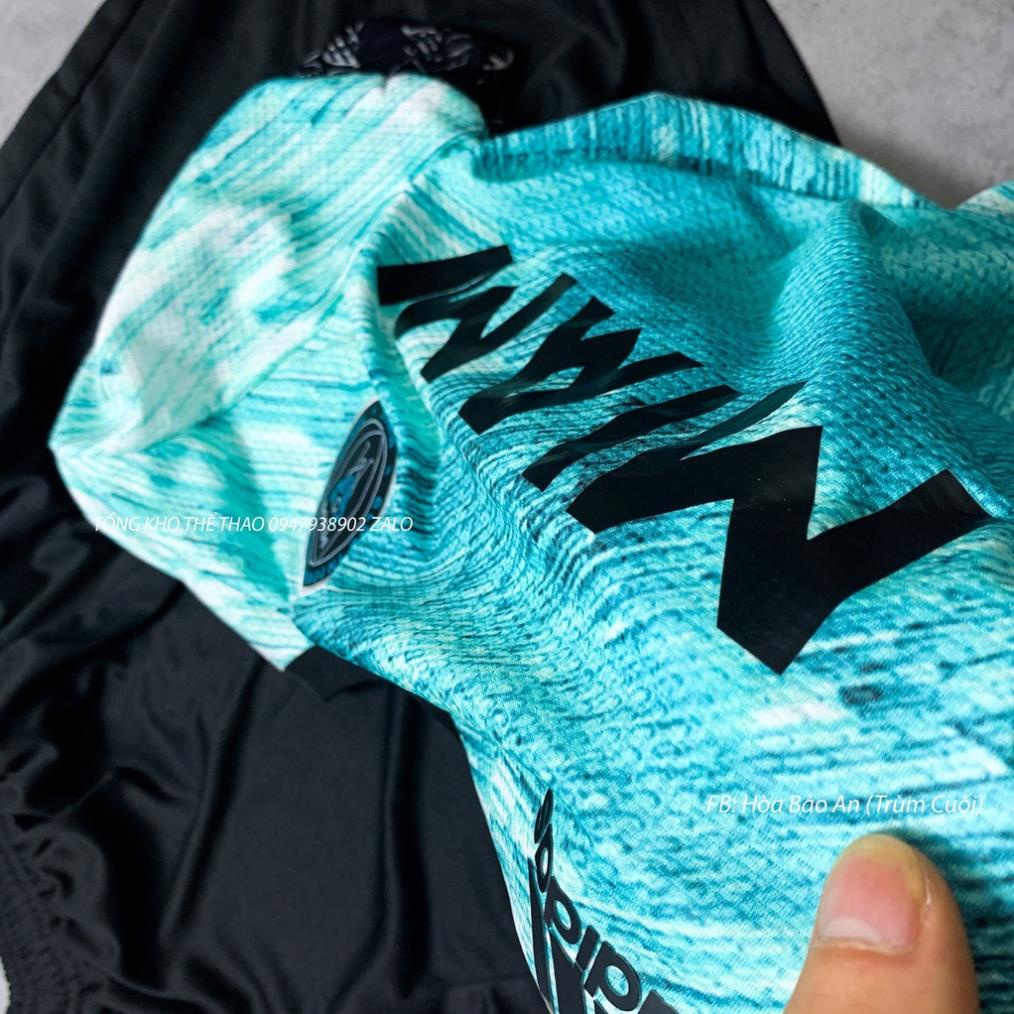 Set Bộ Thể Thao Nam Quần Áo Đá Banh Inter Miami 2024 Màu Đen mùa giải mới - Chuẩn Mẫu Thi Đấu - Vải Polyester Gai Thái