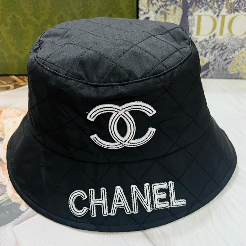 Nón bucket nữ cao cấp, mũ vành tròn Chaanel thời trang sành điệu