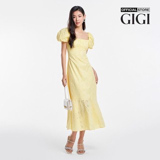 GIGI - Đầm midi cổ vuông tay ngắn thời trang G2102D233198-69