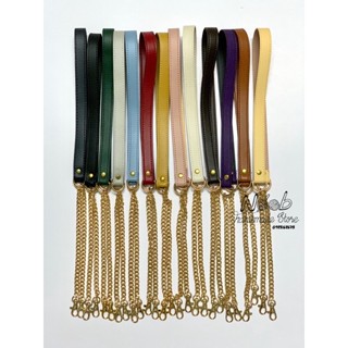 Dây xích cua phối da simili nhiều màu.