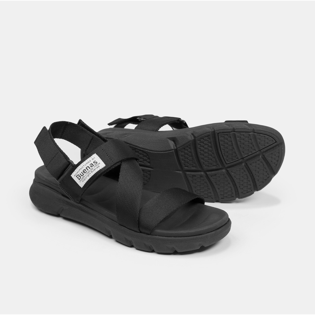 Sandal nam nữ Buenas Alpha 6828 2828 - dép quai hậu học sinh đi học đế cao 3 phân THUCANCHOMEO