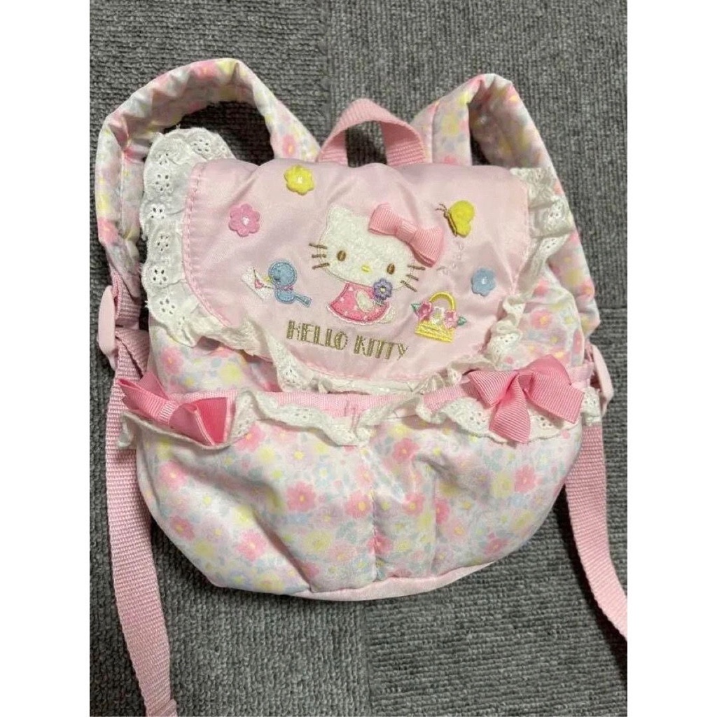 Ba Lô Đi Học Phong Cách Nhật Bản In Hình hello kitty Sanrio Ngọt Ngào Đơn Giản Cho Nữ