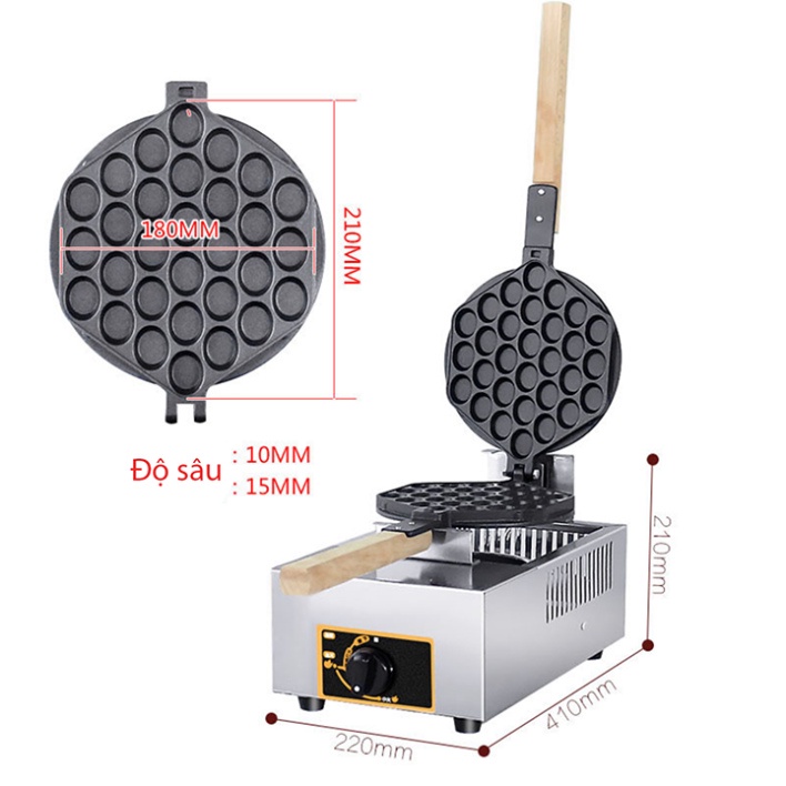 Máy nướng làm bánh trứng gà non sử dụng gas