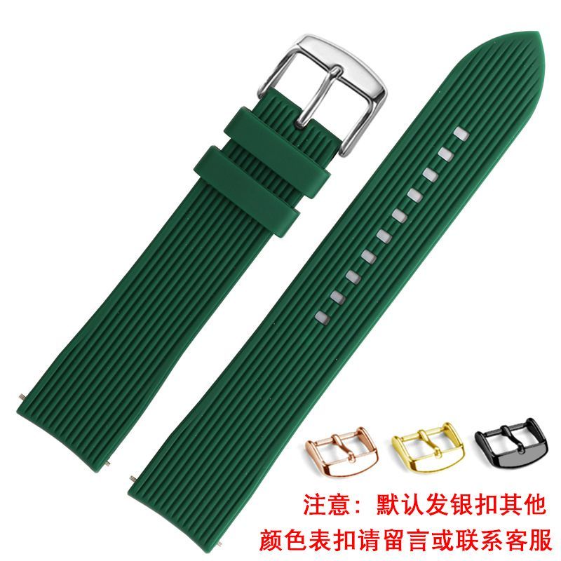 TISSOT Dây Đeo Cao Su Silicone Cho Đồng Hồ Longines Omega Seagull Mido 19 20 21mm22