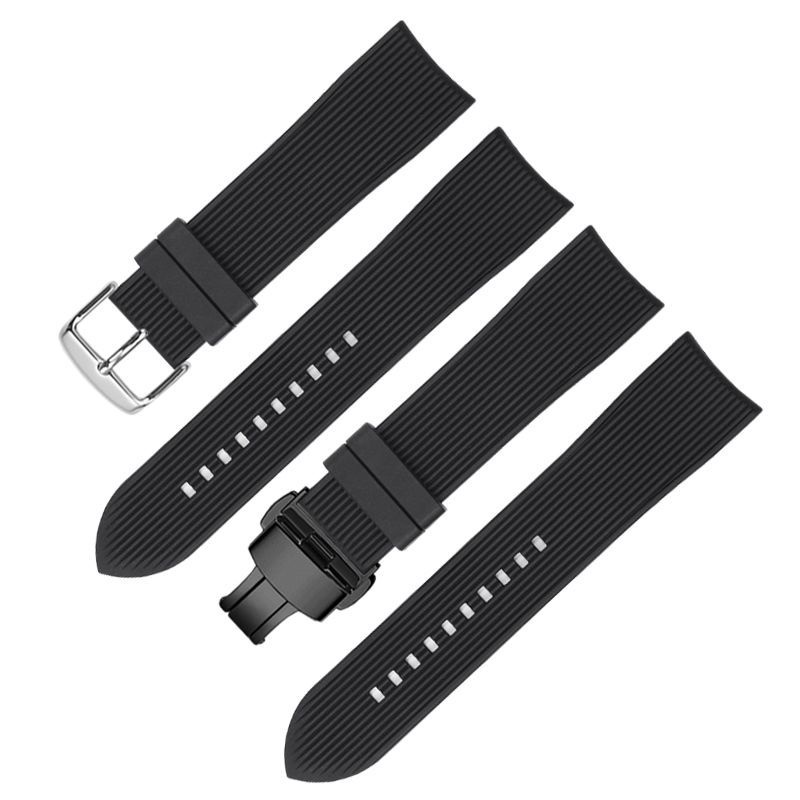 TISSOT Dây Đeo Cao Su Silicone Cho Đồng Hồ Longines Omega Seagull Mido 19 20 21mm22