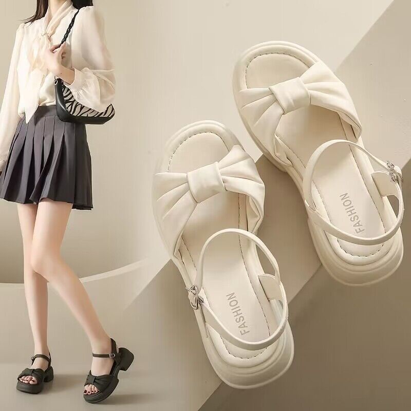 Giày Sandal Đế Dày Phong Cách Thời Trang Mùa Hè Dành Cho Nữ