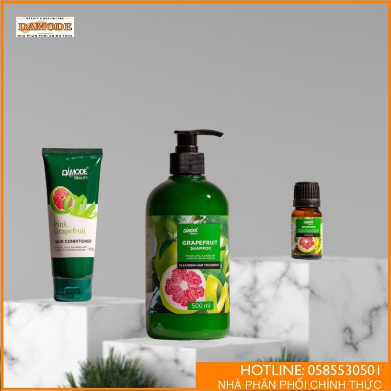 Combo Chăm Sóc, Phục Hồi Tóc Grapefruit - Damode