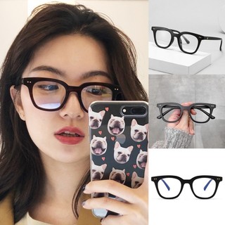 Gọng kính nhựa dẻo vuông chữ V đen nhám lọc ánh sáng xanh nam nữ