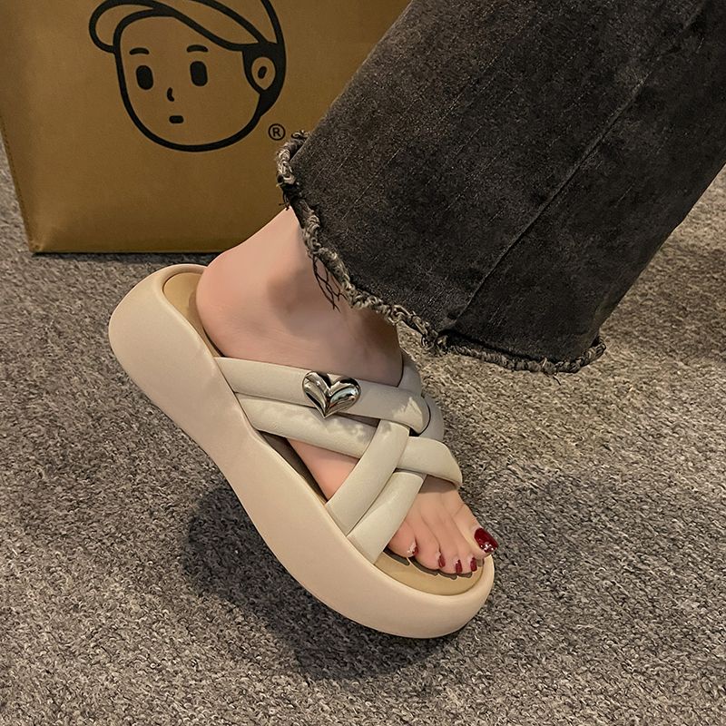Giày Sandal Đế Dày Mềm Mại Phong Cách Retro Thời Trang Mùa Hè Dành Cho Nữ