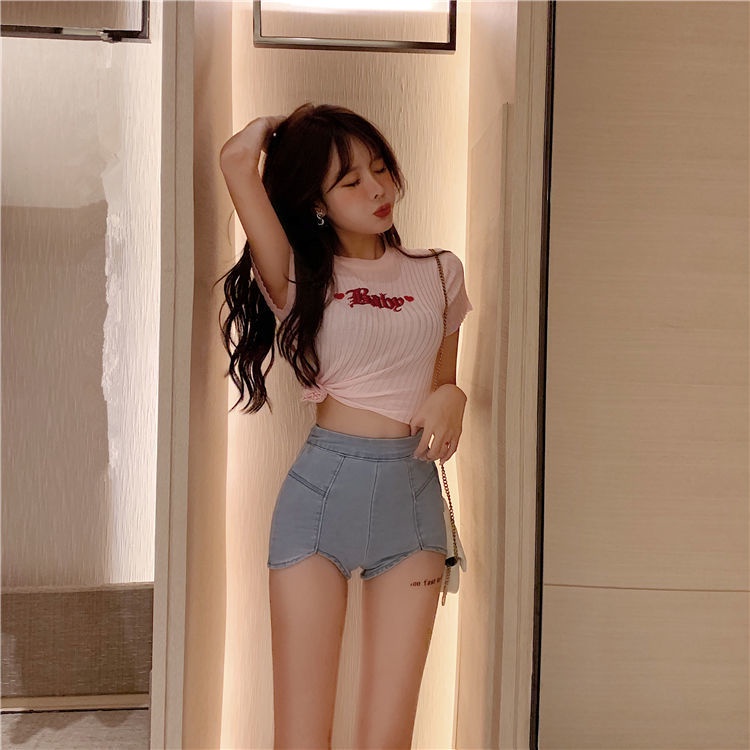 Jiashucheng Quần Ôm Hông Lưng Cao Màu Đen Quyến Rũ Phong Cách Mới Mùa Hè