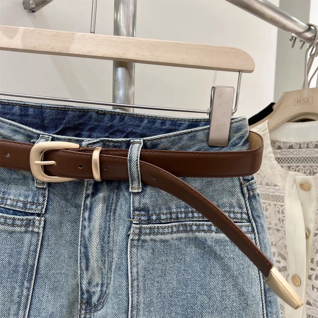 Jiashucheng Hàng Mới Về Quần Short Denim Lưng Cao Ống Rộng Phối Túi Phong Cách Hàn Quốc Thời Trang Mùa Hè Cho Nữ