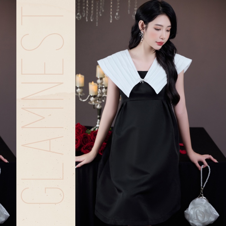 Đầm bầu công sở xinh bigsize mặc mùa hè dáng dài hàng thiết kế Glam Nest VN032