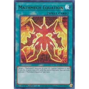 Thẻ bài yugioh mathmech equation - blmr-en092 - ultra rare 1st edition