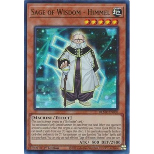 Thẻ Bài Yugioh Sage of Wisdom - Himmel - BLMR-EN050 - Ultra Rare 1st Edition