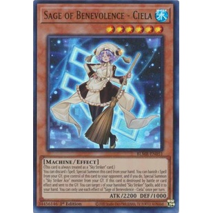 Thẻ Bài Yugioh Sage of Benevolence - Ciela - BLMR-EN051 - Ultra Rare 1st Edition