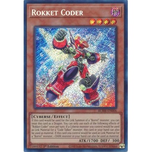 Thẻ Bài Yugioh Rokket Coder - BLMR-EN006 - Secret Rare 1st Edition